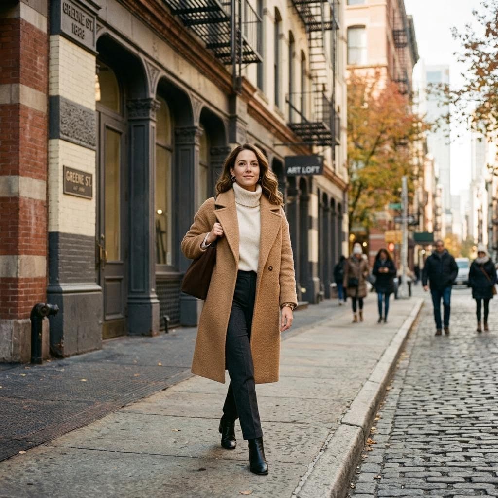 Woman in autumn fashion